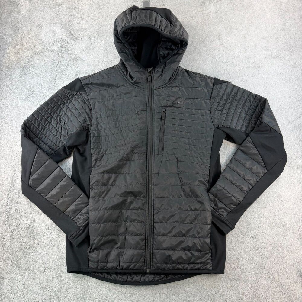 Nike Therma-FIT Jacket Mens M Black Insulated Hybrid Hooded Training 543354-011
